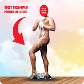 Topless Shower 848 Head Swap Cardboard Cutout